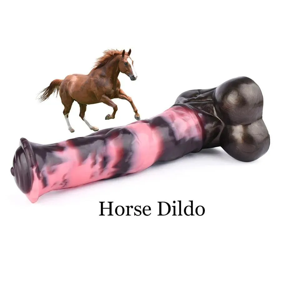 10 Inches Top Silicone Suction Cup Horse Dildo Sex Toy