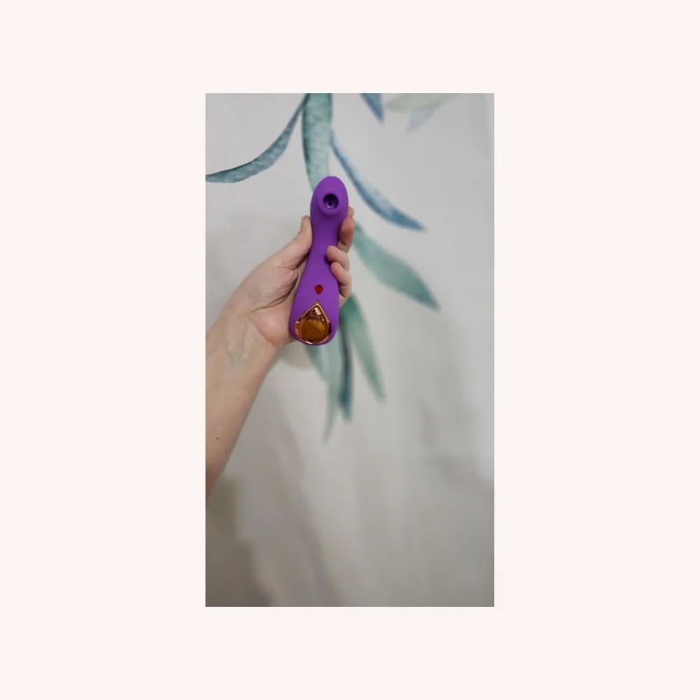 2 in 1 Thrill Clitoral 9 Sucking Modes Vibrator for Quick Orgasm
