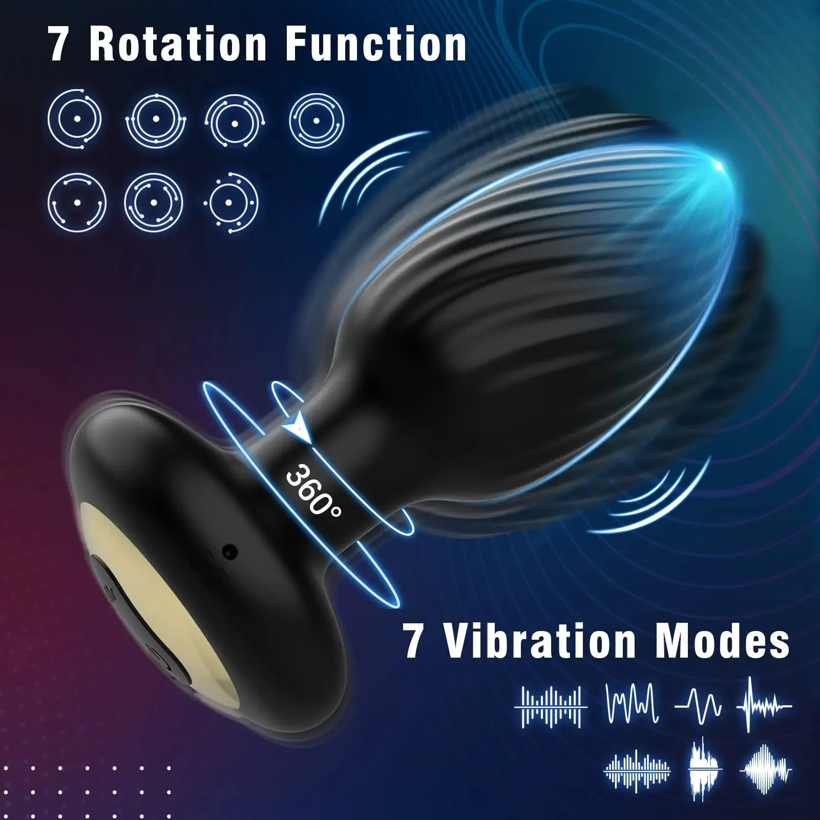360° Rotating Anal Plug – Wireless APP Control