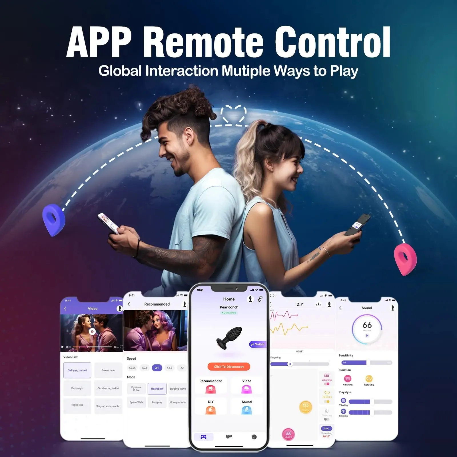 360° Rotating Anal Plug – Wireless APP Control