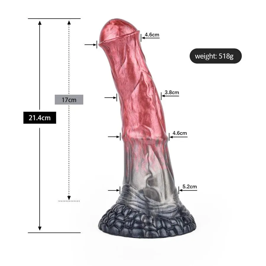 8 Inches Silicone Horse Dildo with Suction Cup