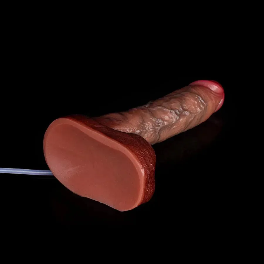 8.5 Inches Silicone Realistic Cum Dildo