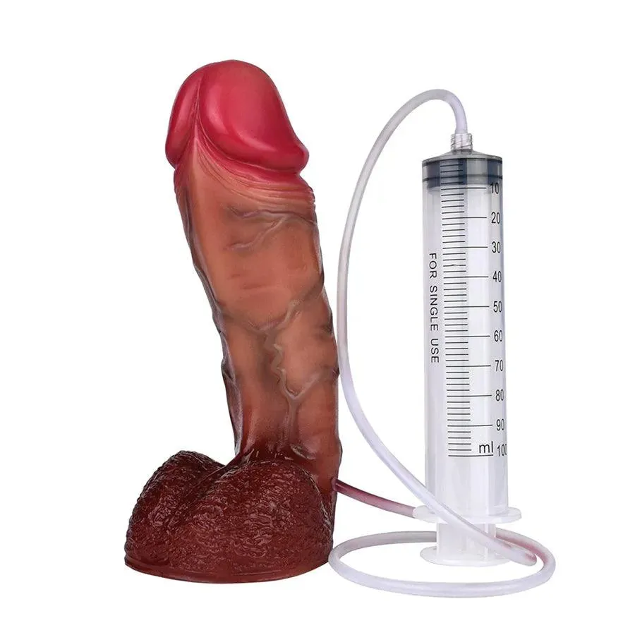 9 Inches Silicone Cumming Dildo