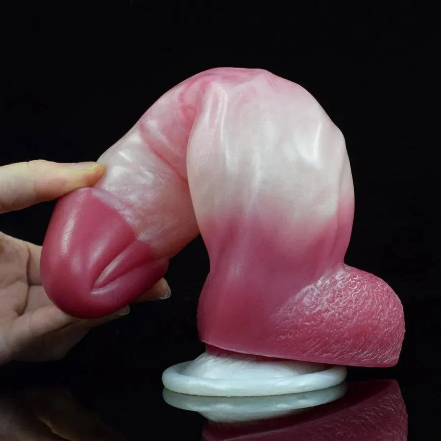 9 Inches Suction Cup Pink Dildo for Women