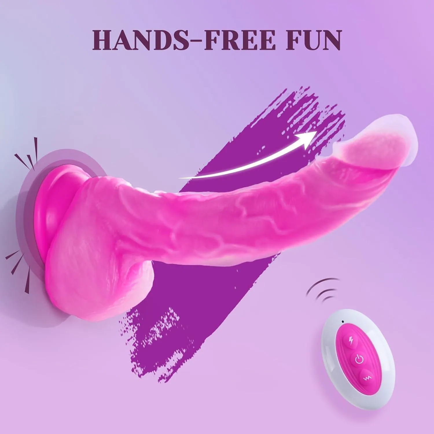 9.2" Huge Thrusting Dildo Vibrator Heating Lifelike Dildos with Suction Cup Adult Sex Toys