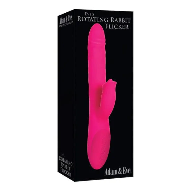 Adam & Eve - Eve's Thrusting Rotating Rabbit Flicker Dual Stimulator Rabbit Vibrator (Pink)