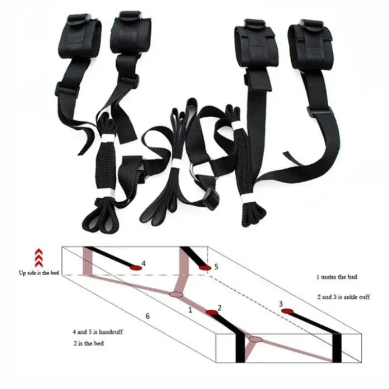 Adjustable Ergonomic Handcuffs & Ankle Cuffs Restraint Bondage Collection