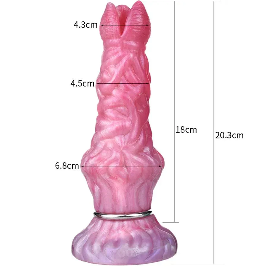 Airbag Silicone Laying Dildo Ovipositor Toy