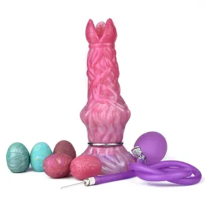 Airbag Silicone Laying Dildo Ovipositor Toy