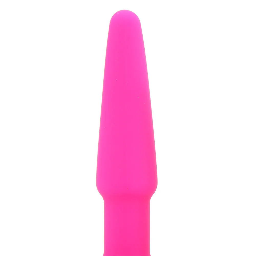 All About Anal Seamless Silicone 4 Inch Butt Plug in Pink