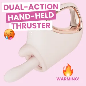 Automatic Thrusting and Vibrating Telescopic Sex Machine - It's Warming!