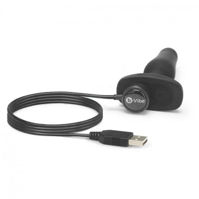 B-Vibe - Novice Remote Control Rechargeable Anal Plug (Black)