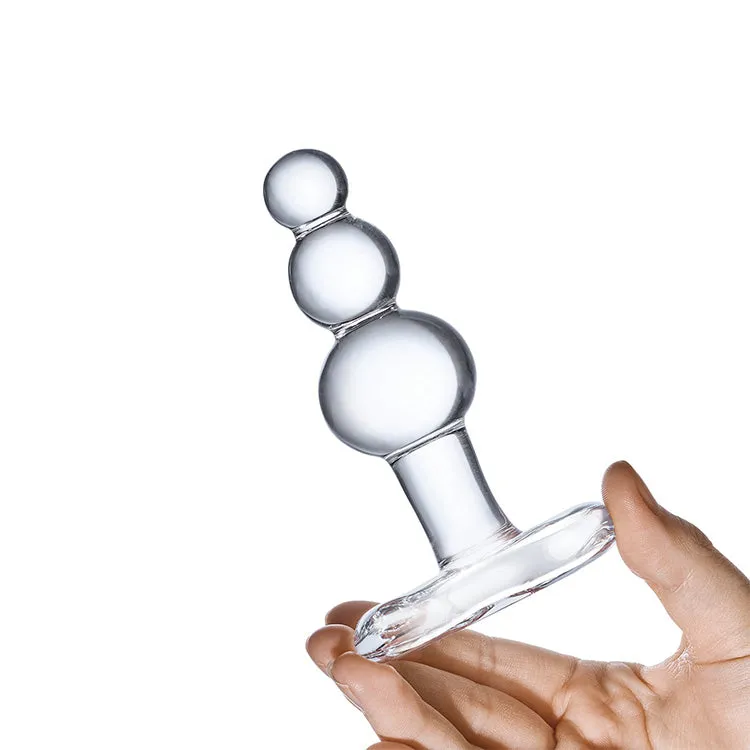 Beaded Glass Butt Plug
