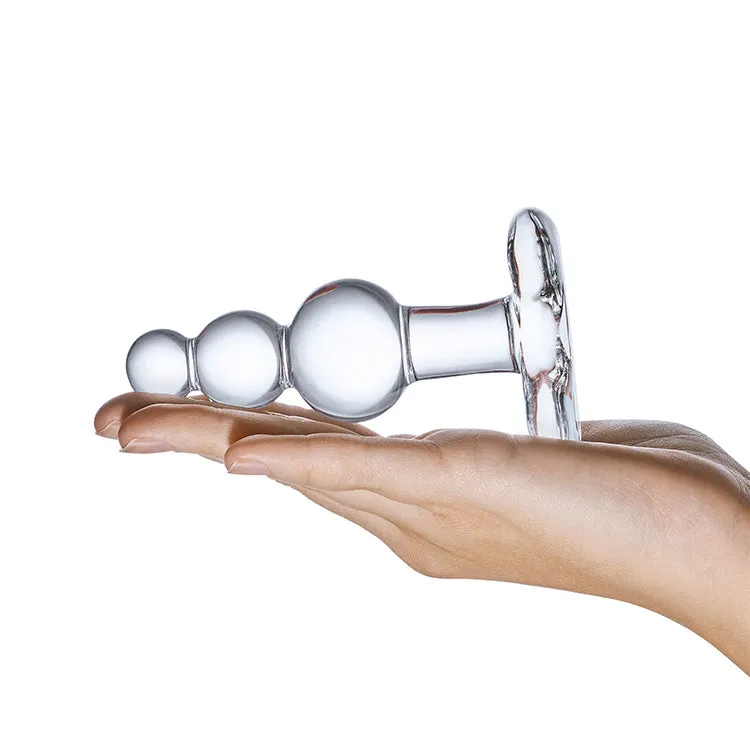 Beaded Glass Butt Plug