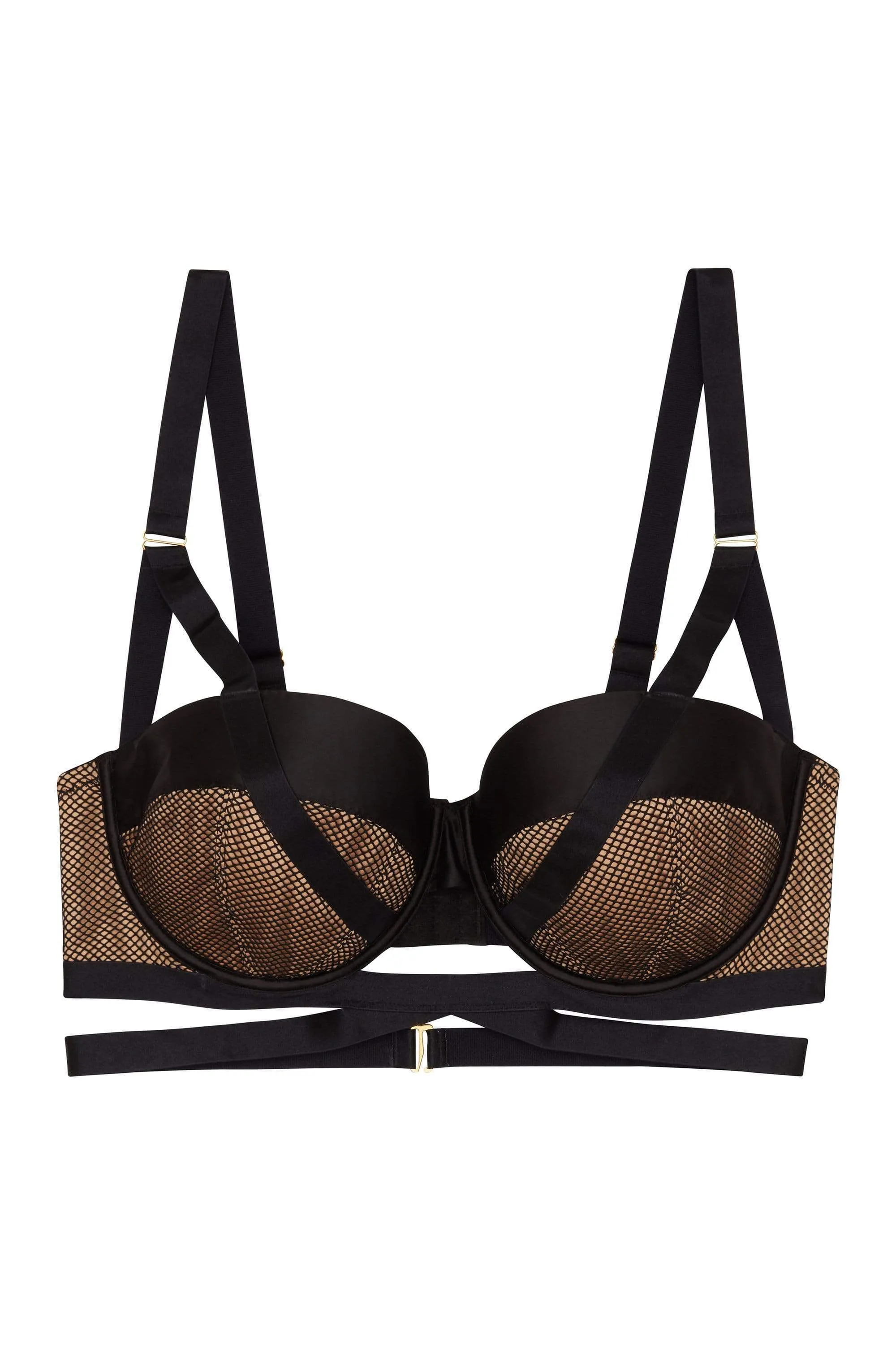 Brooklyn Fishnet Strappy Bra