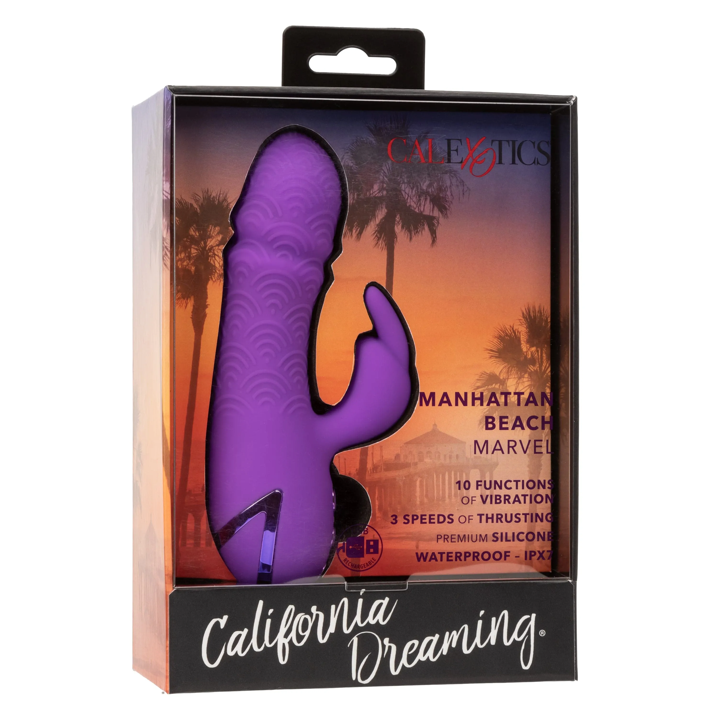 California Exotics - California Dreaming Manhattan Beach Marvel Rabbit Vibrator (Purple)