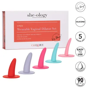 California Exotics - She-ology 5 piece Wearable Vaginal Dilator Set (Multi Colour)