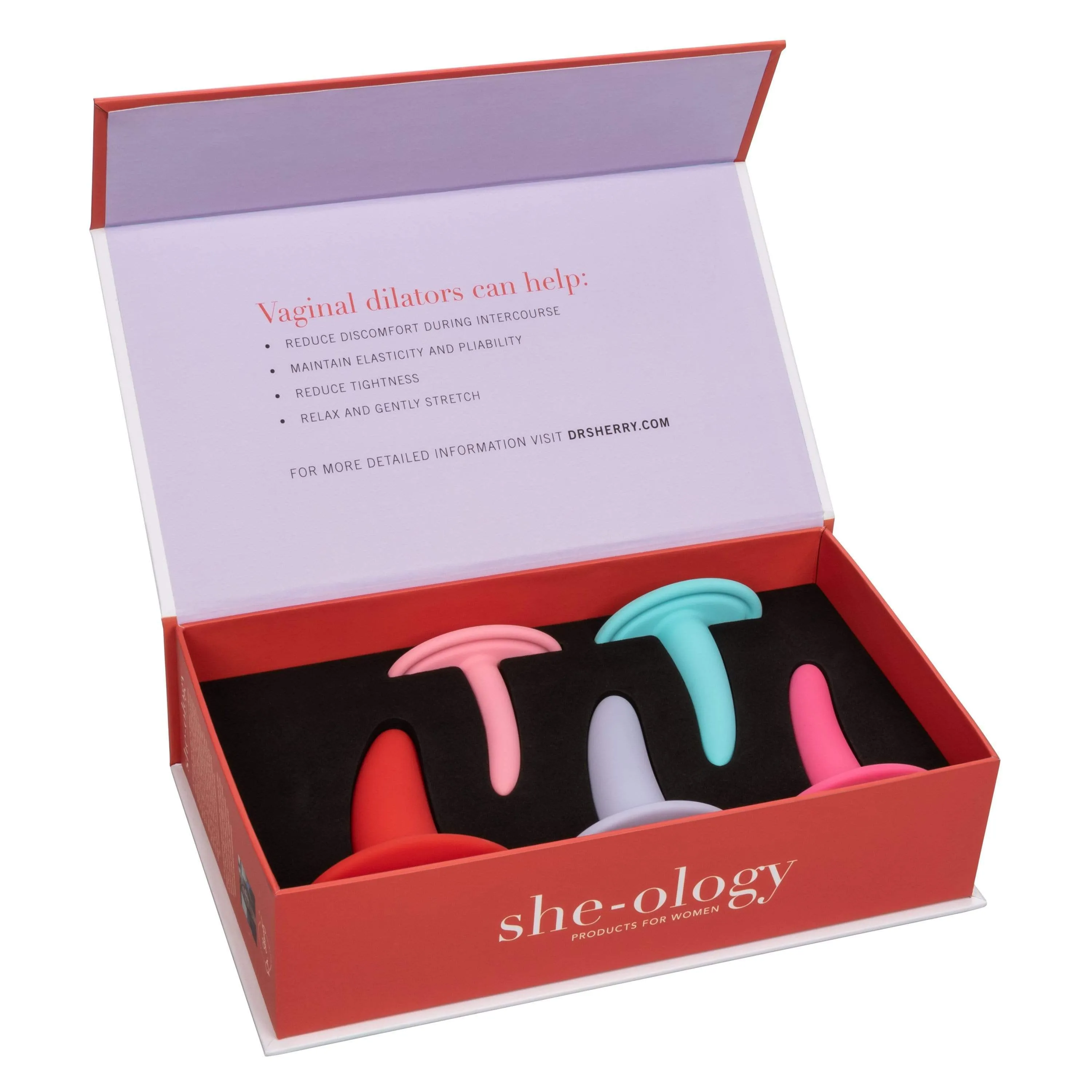 California Exotics - She-ology 5 piece Wearable Vaginal Dilator Set (Multi Colour)