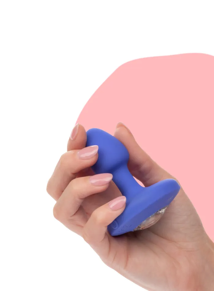 Cheeky Gems SMALL RECHARGEABLE VIBRATING Butt Plug Blue