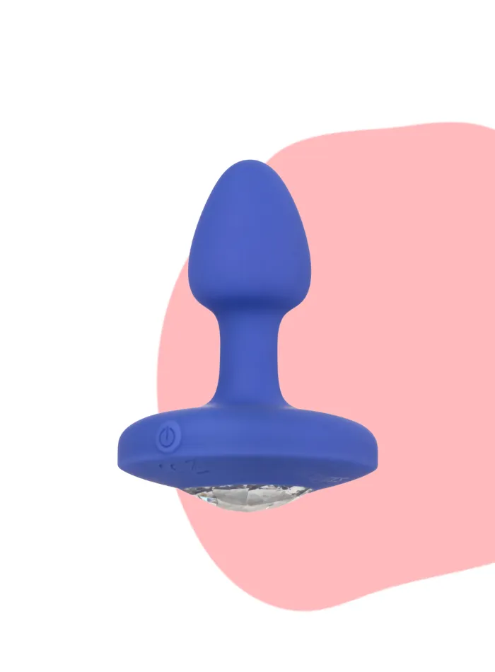 Cheeky Gems SMALL RECHARGEABLE VIBRATING Butt Plug Blue