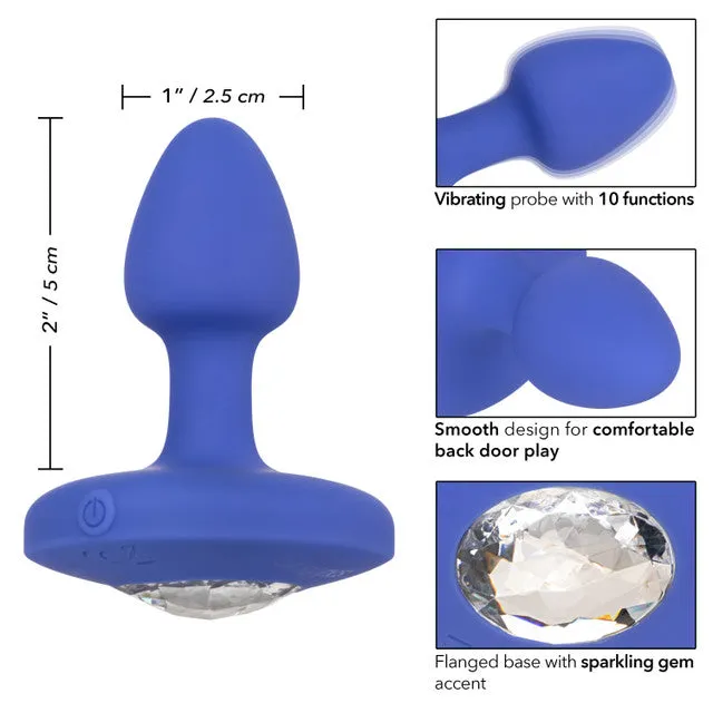 Cheeky Gems SMALL RECHARGEABLE VIBRATING Butt Plug Blue