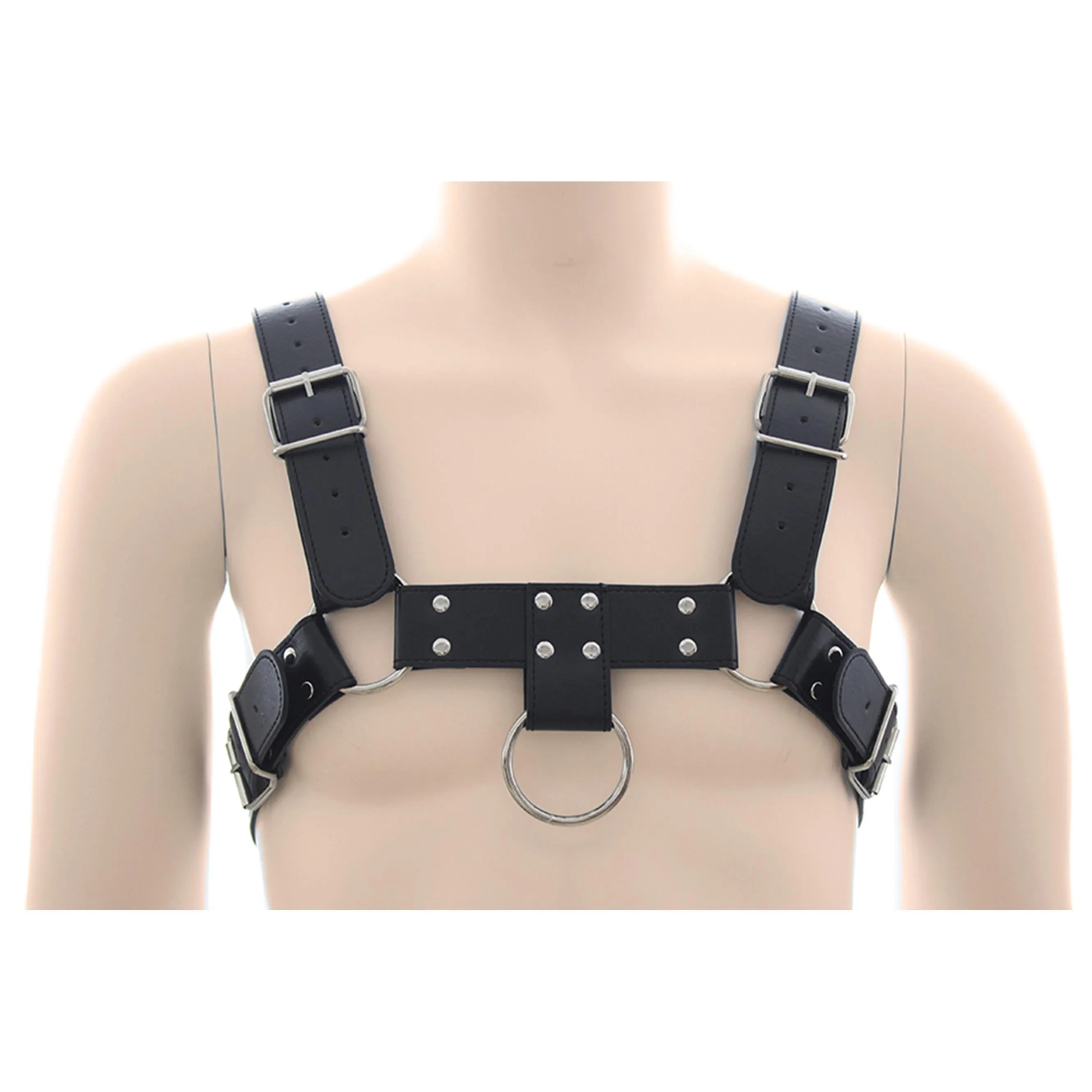 Chest Harness - Bulldog PVC Vegan Leather