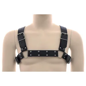 Chest Harness - English Bulldog PVC Vegan Leather