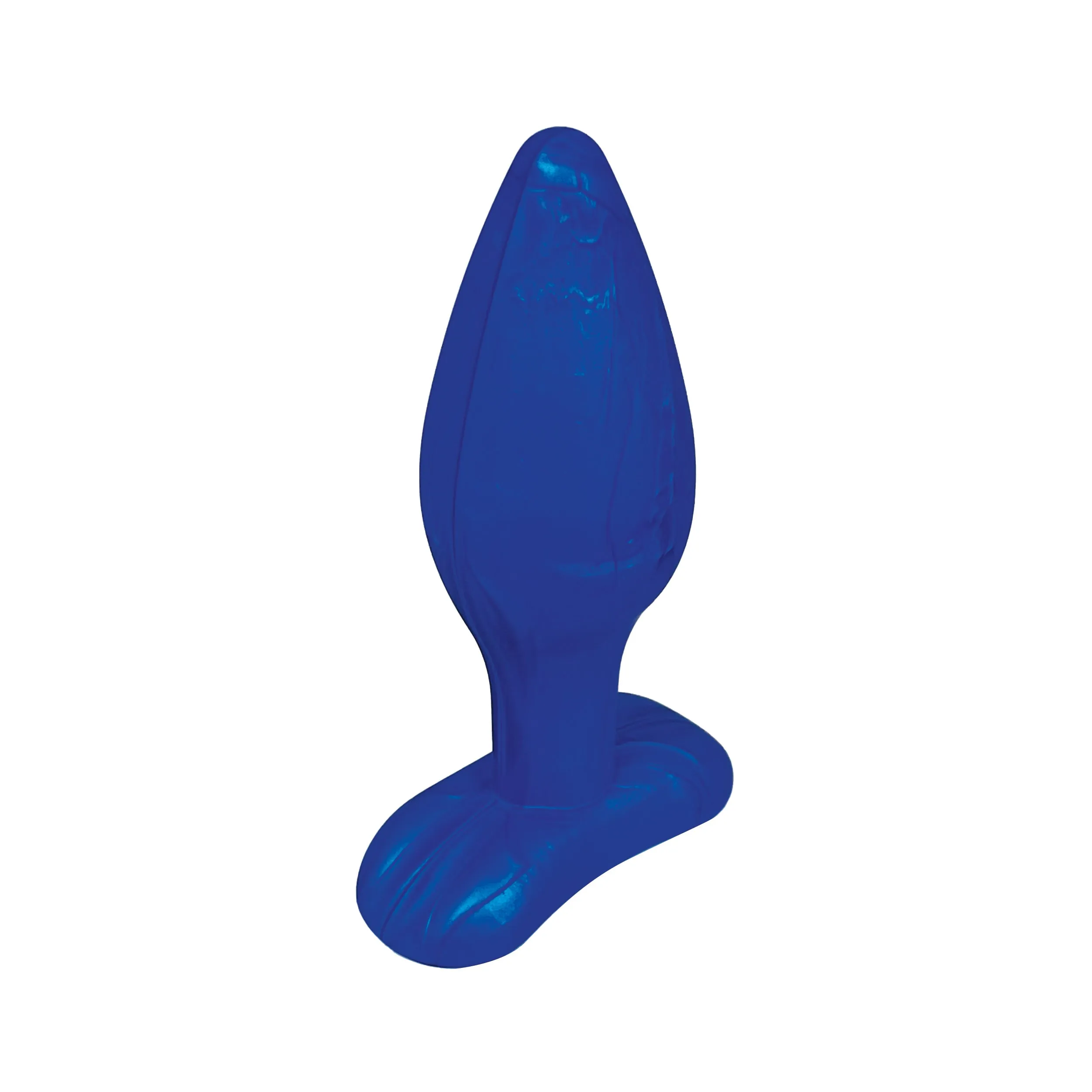 Colorfuls Shades of Silk Large Blue Butt Plug