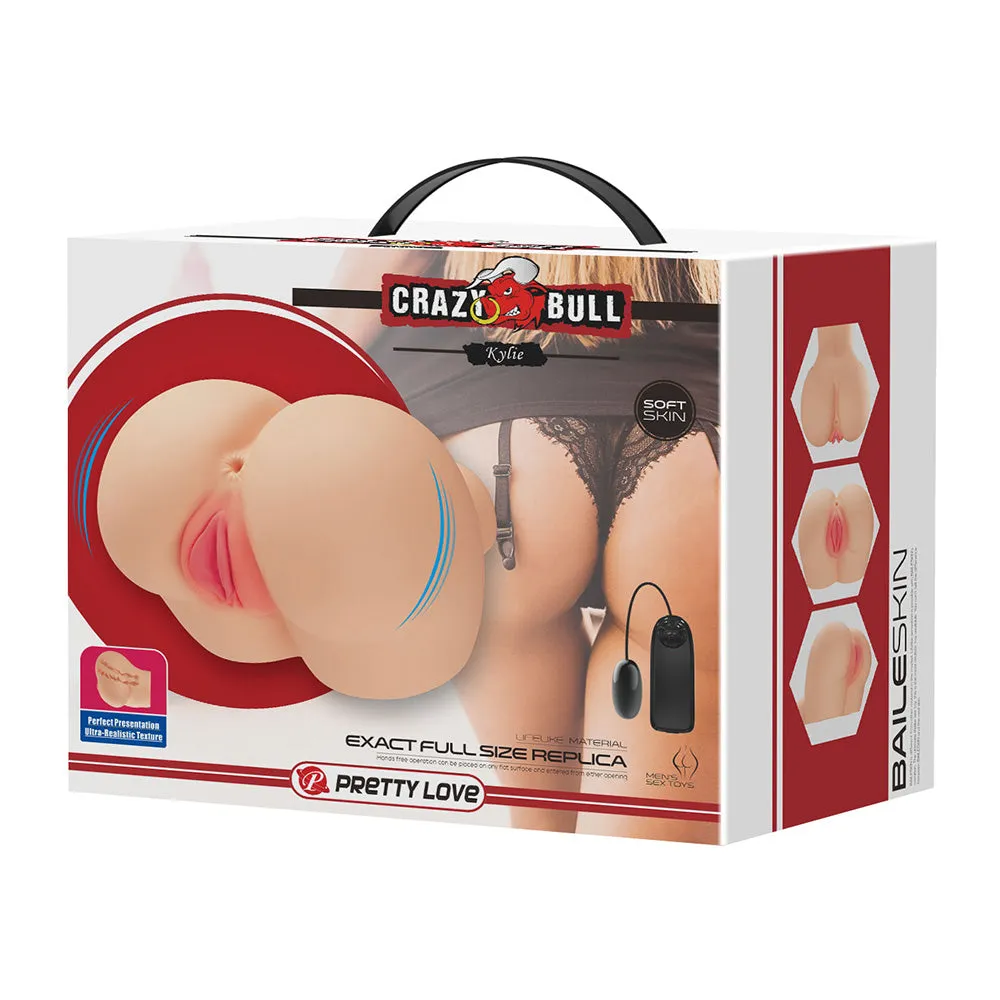 Crazy Bull Kylie Vibrating Vagina & Anus Mini Doggy-Style Masturbator