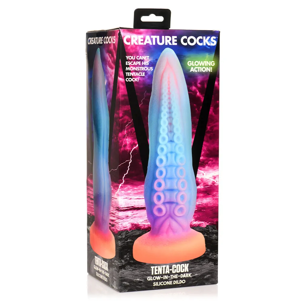 Creature Cocks Tenta-Cock Glow In The Dark Silicone Dildo