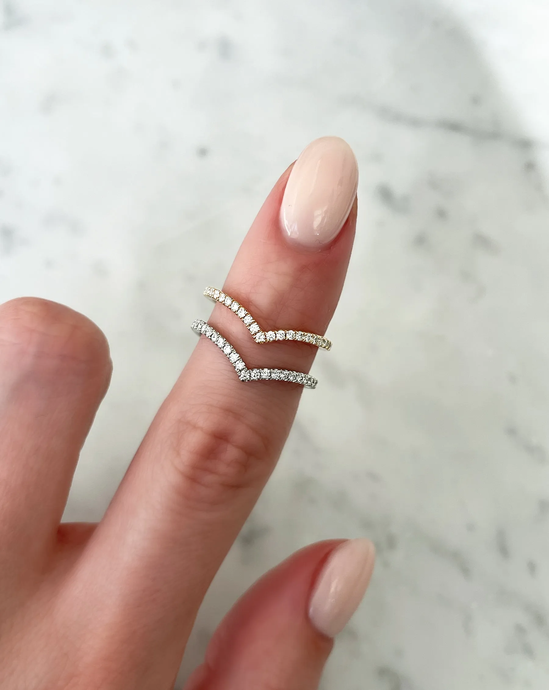 Curved Diamond Band