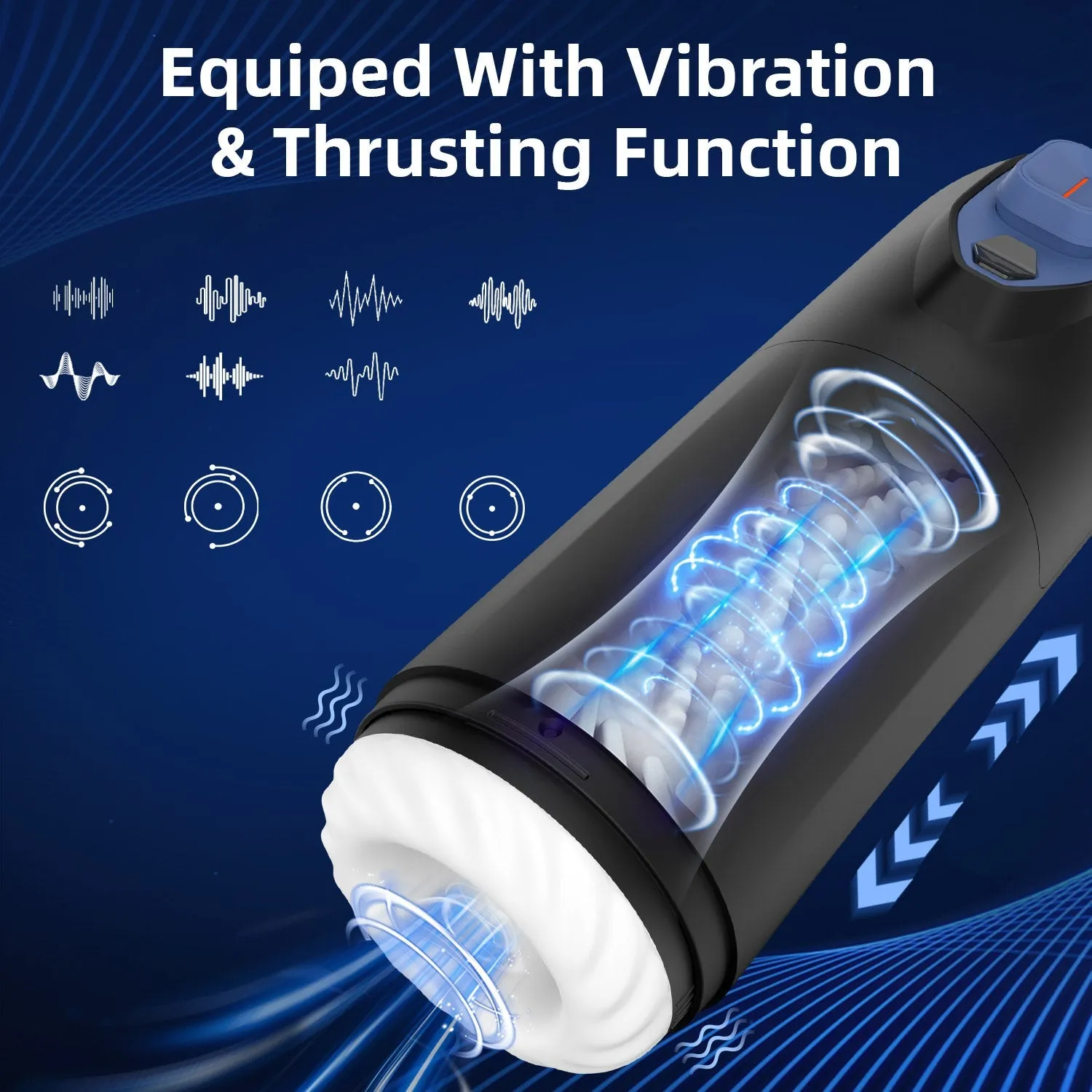 Cyrus - Male Masturbator with Thrusting,  Vibration & Heating Function (Auto Dryer Included)