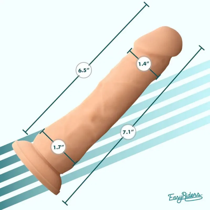 Easy Riders 7&quot; Silicone Dildo - Medium