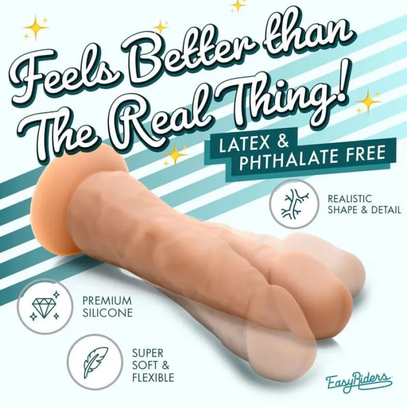 Easy Riders 7&quot; Silicone Dildo - Medium