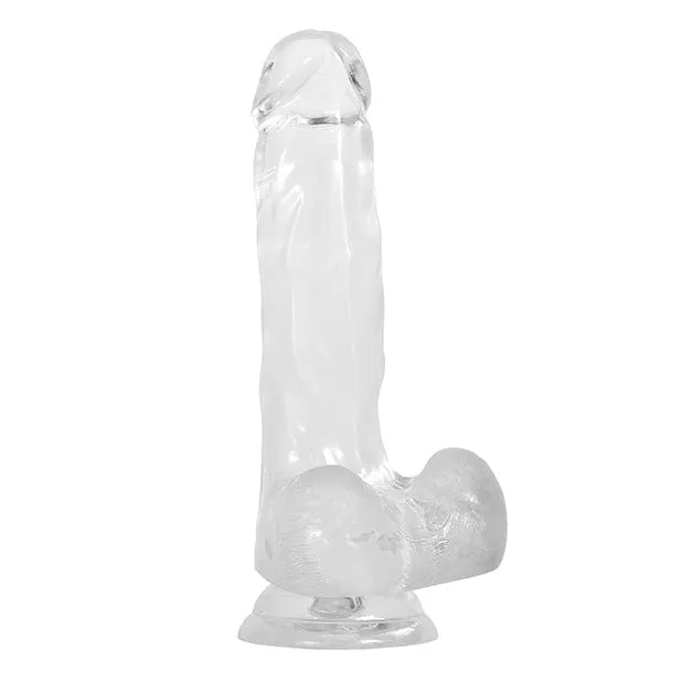 Evolved - Gender X Clearly Combo Realistic Dildo with Ass Stroker Masturbator Set (Clear)