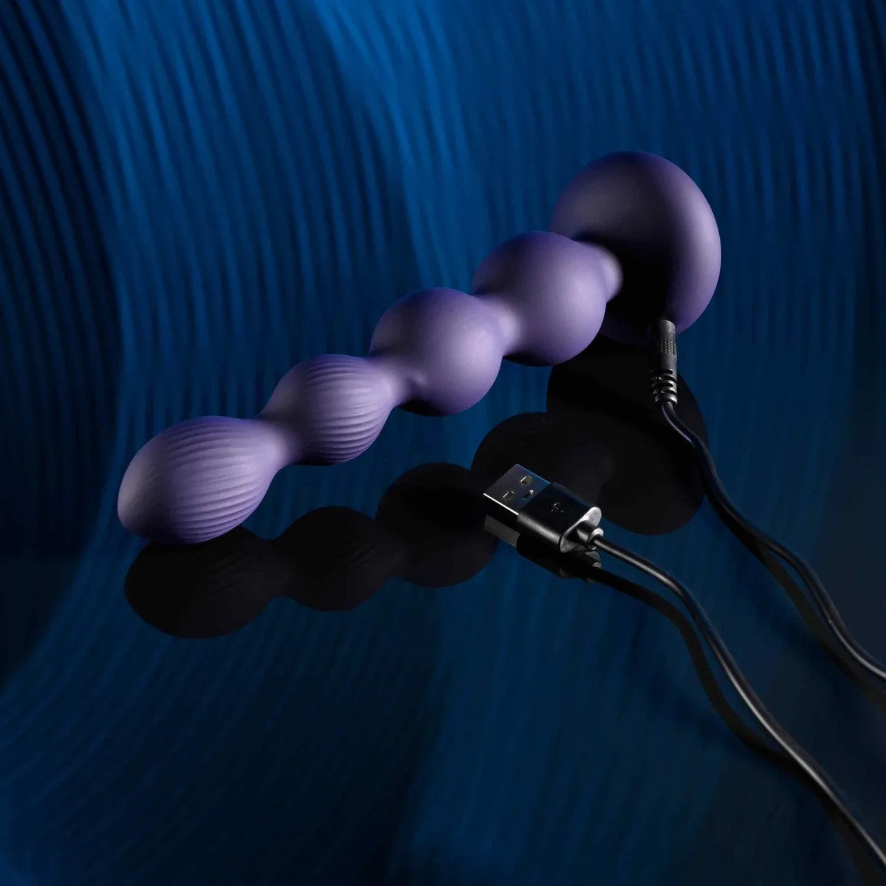 Evolved - Pleasure Orbit Remote Twirling Anal Beads (Black)