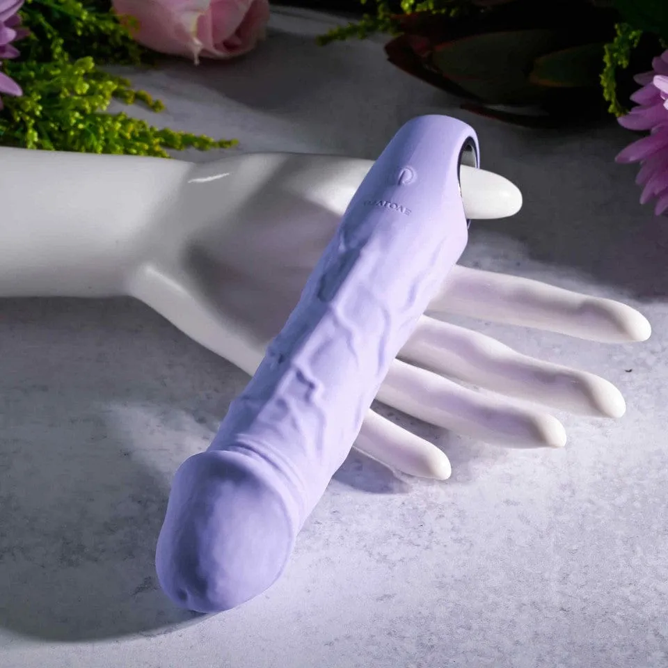 Evolved - Purple Fantasy Vibrating Realistic Dildo 7.25" (Purple)
