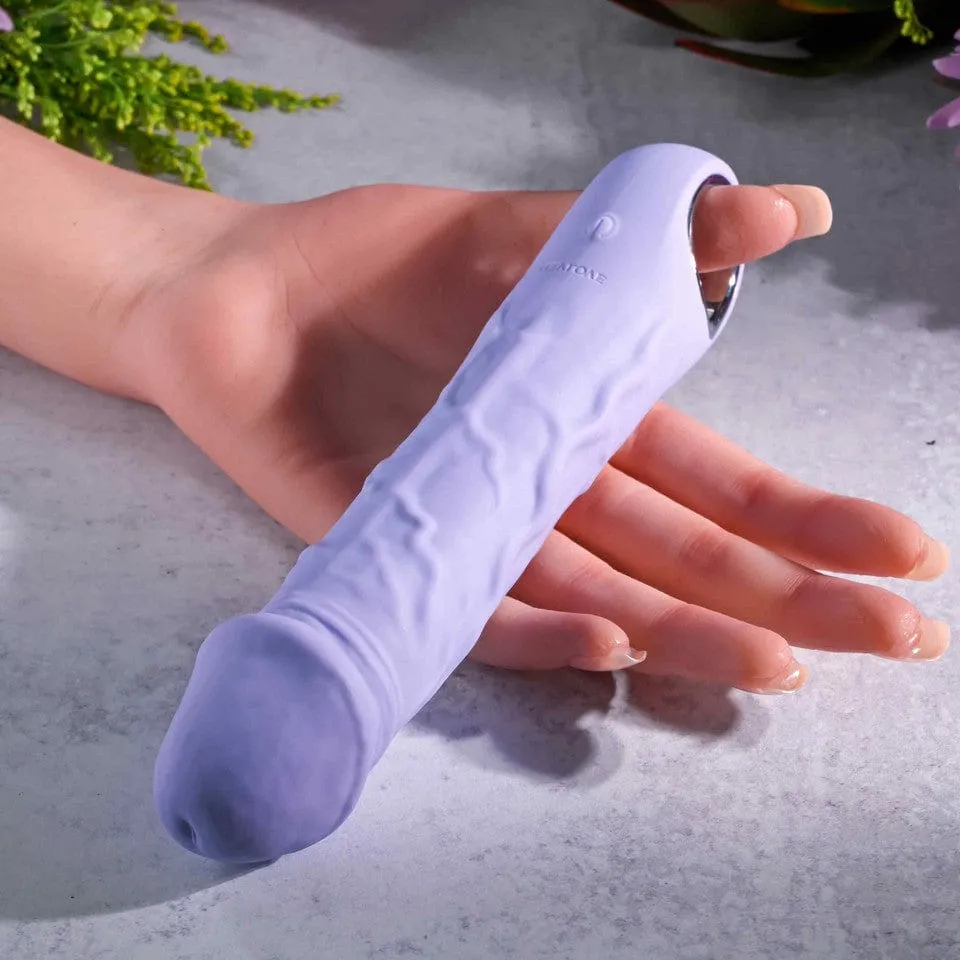 Evolved - Purple Fantasy Vibrating Realistic Dildo 7.25" (Purple)