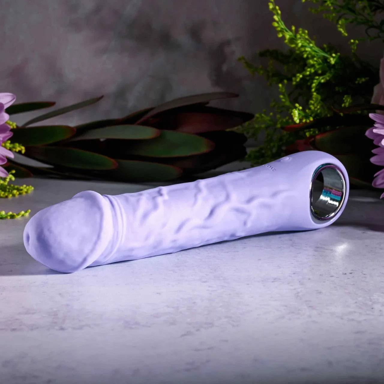 Evolved - Purple Fantasy Vibrating Realistic Dildo 7.25" (Purple)