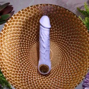 Evolved - Purple Fantasy Vibrating Realistic Dildo 7.25" (Purple)