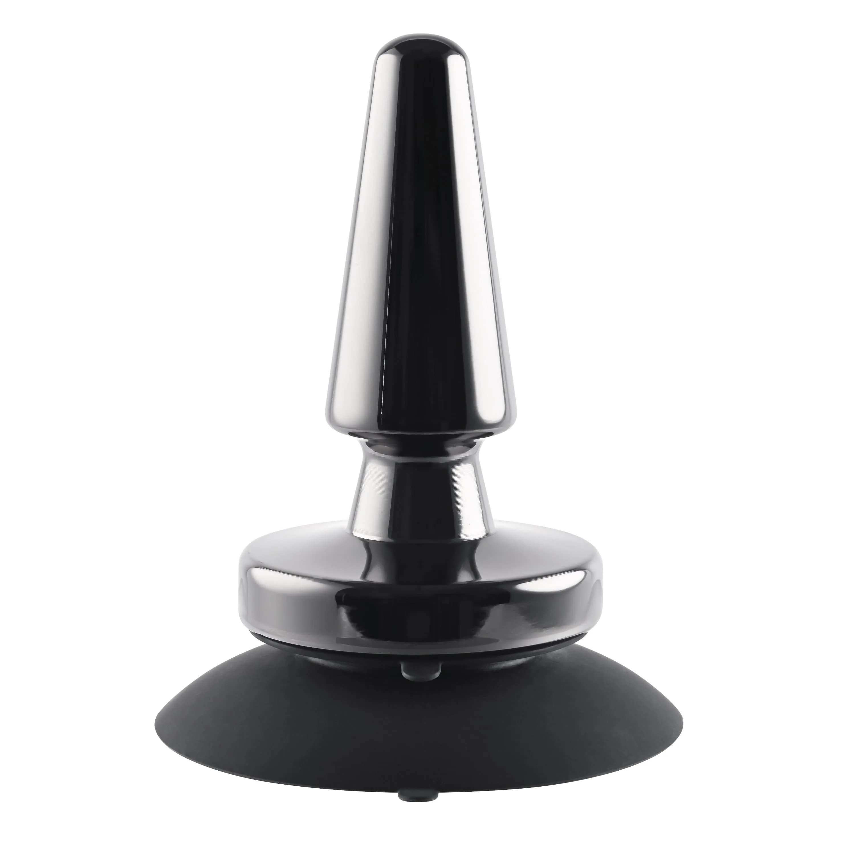 Evolved - Vibrating Metal Anal Plug with Suction Cup