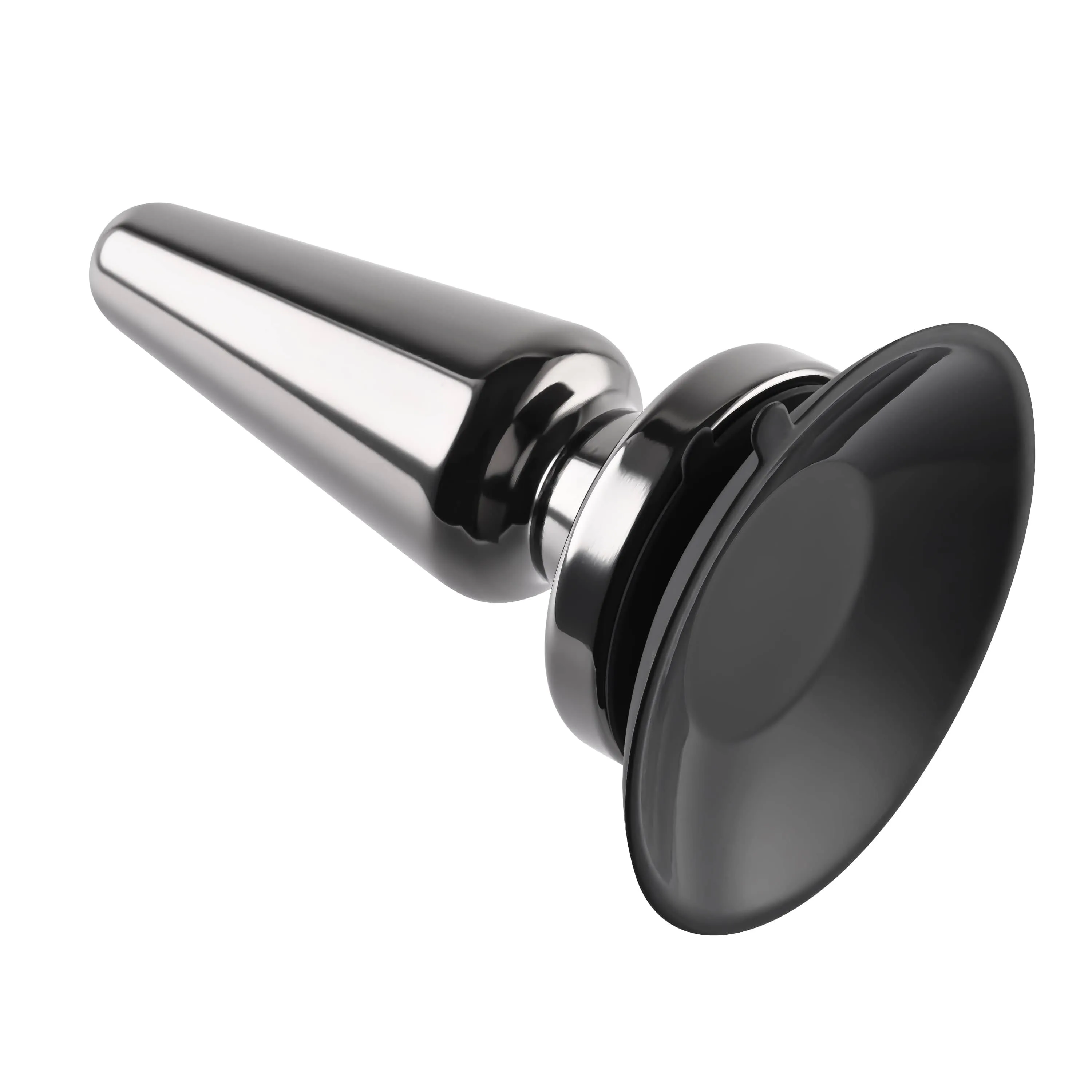 Evolved - Vibrating Metal Anal Plug with Suction Cup
