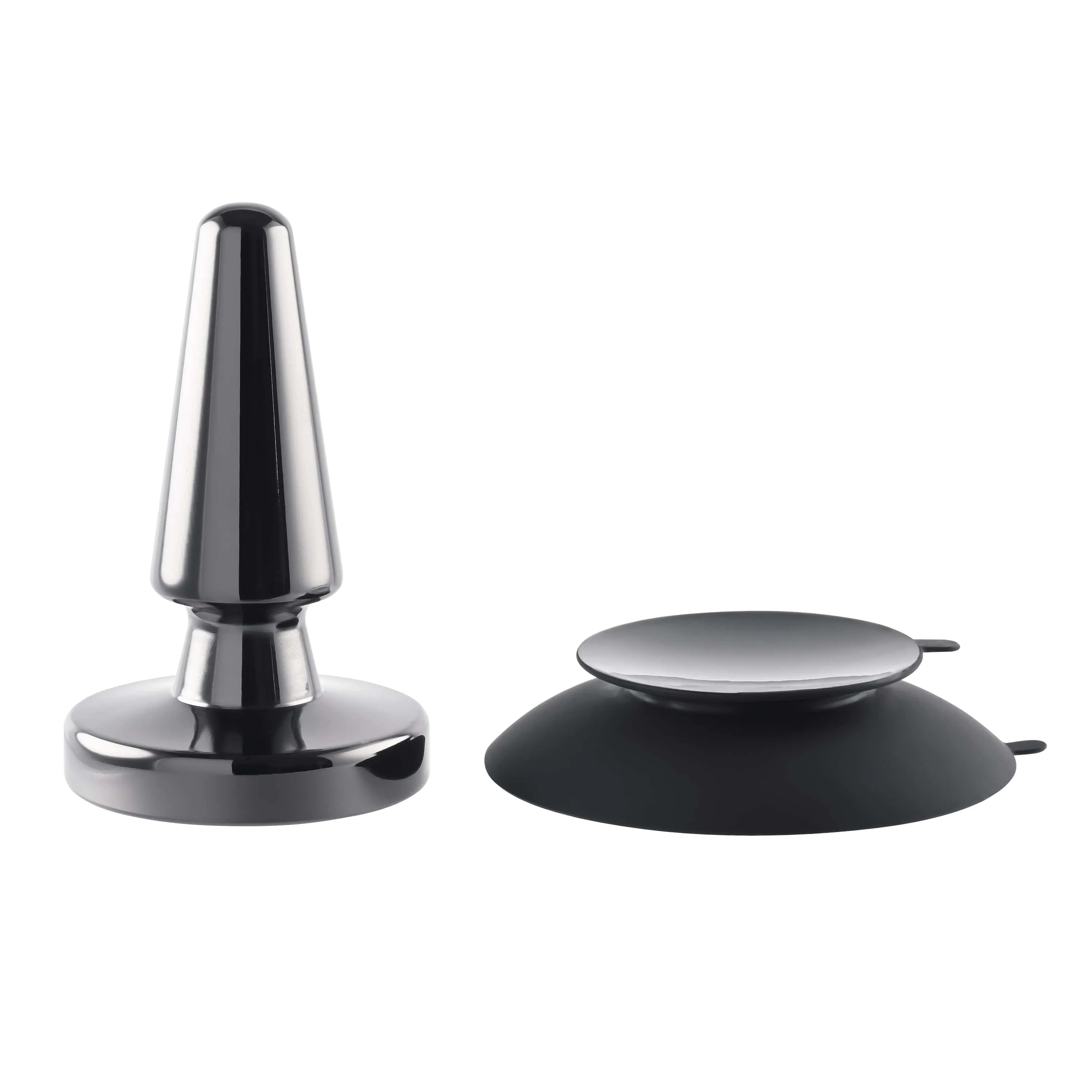 Evolved - Vibrating Metal Anal Plug with Suction Cup