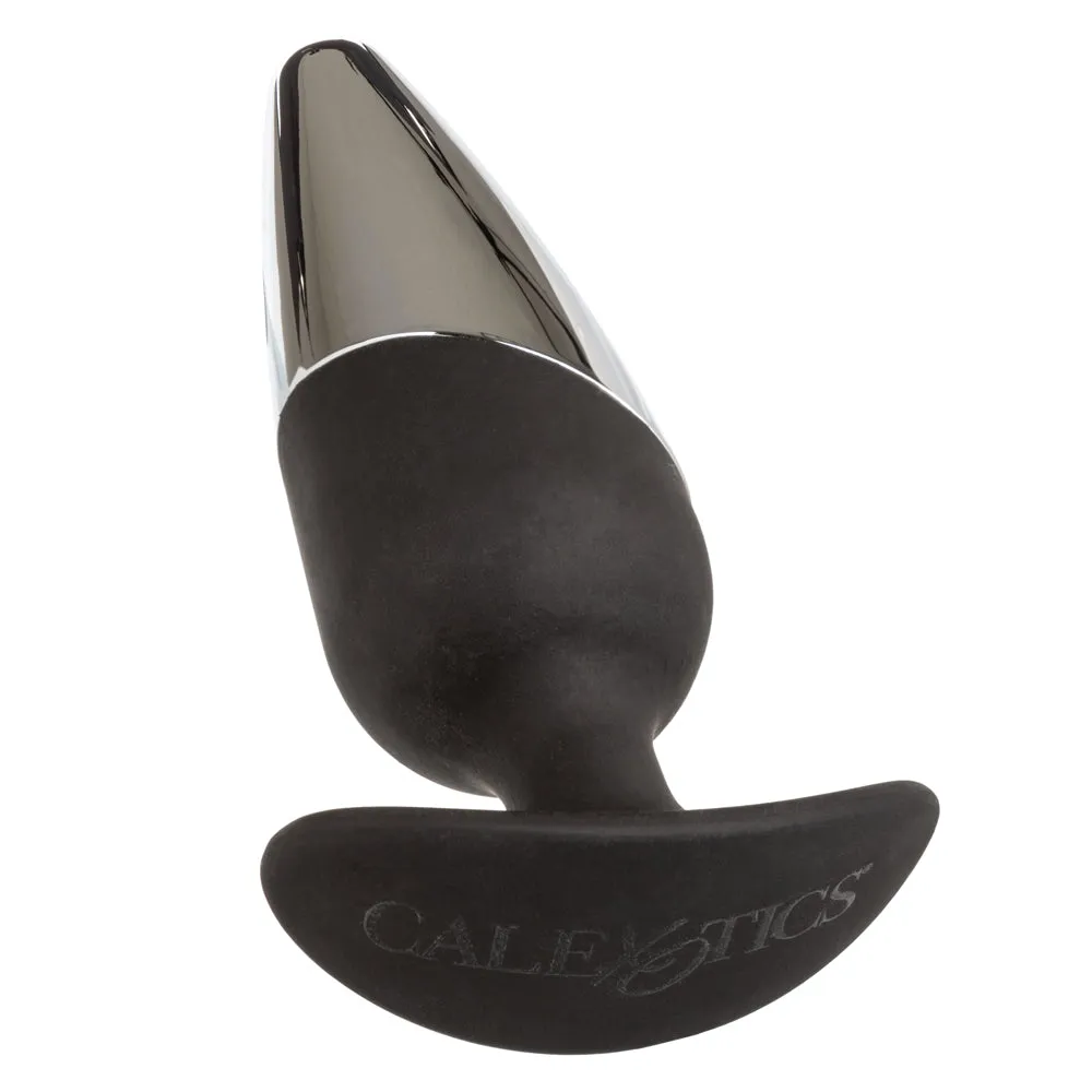 Executive Dual Surface Metal & Silicone 4.5" Anal Plug