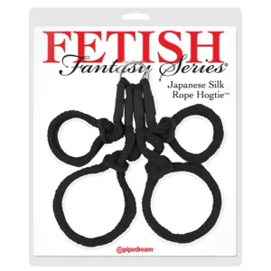 Fetish Fantasy Series Japanese Silk Rope  Hogtie - Black