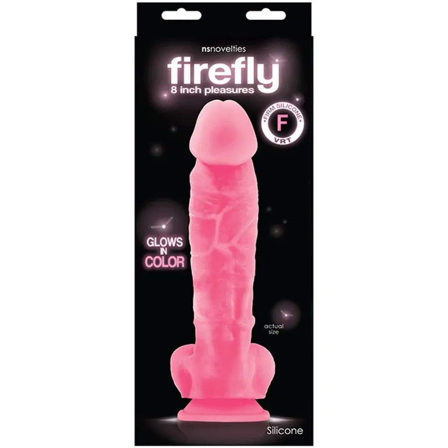 Firefly Pleasures Glowing Suction Cup Dildo