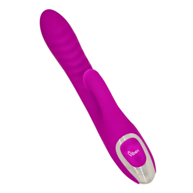 Frenzy - Rabbit Vibe With Clitoral Suction - Berry