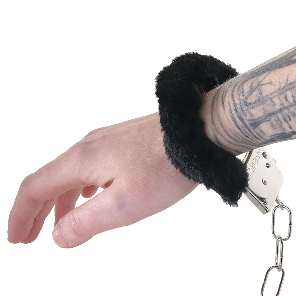 Furry Handcuffs In A Bag