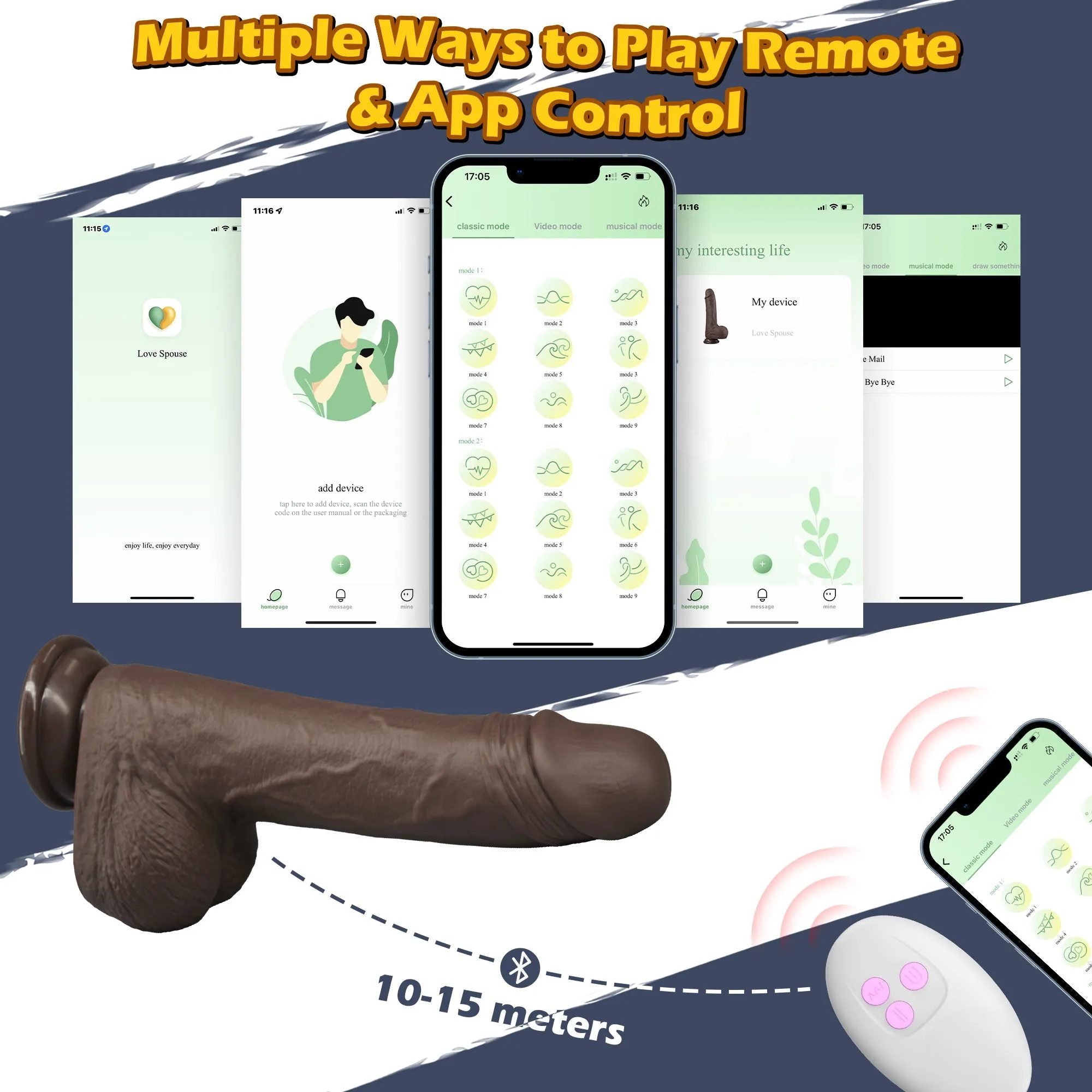 Georgi - Dildo Realistic Vibrator with Thrusting & Vibrating Patterns