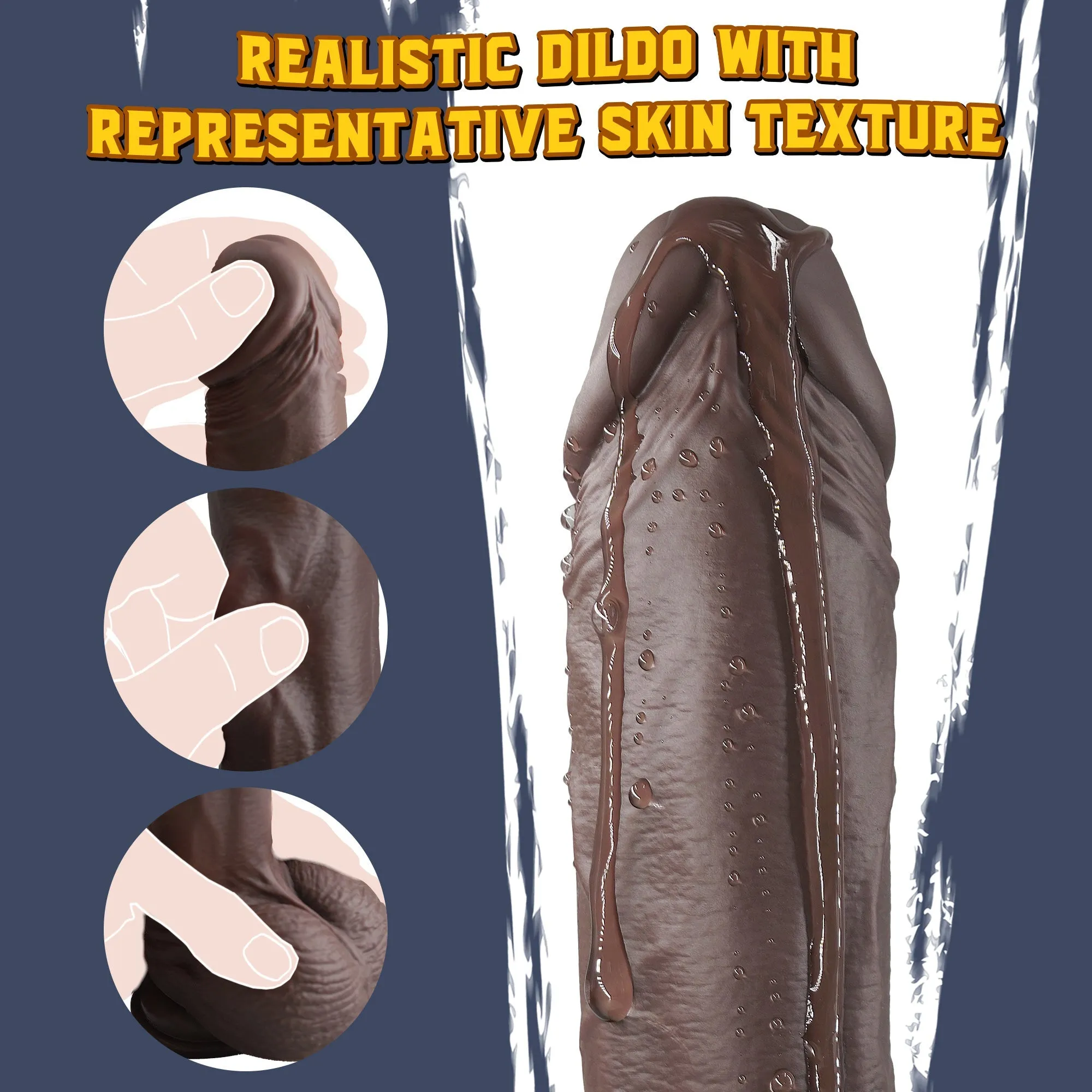 Georgi - Dildo Realistic Vibrator with Thrusting & Vibrating Patterns